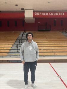 Clinton Prairie's Nick Ewing after his double-double led them to a win over Clinton Central