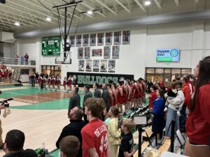 Clinton Central hosted boys basketball Sectional 54 in 2026 at the newly renovated Linda Barnett Court, with shot clocks above each backboard.