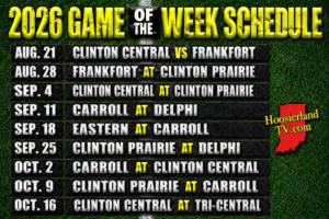 Hoosierland Tv 2026 Football Game of the Week Schedule 