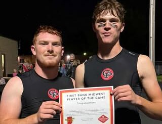 Gaige Kuzmicz and Trendan Kaser win First Bank Midwest Player of the Game